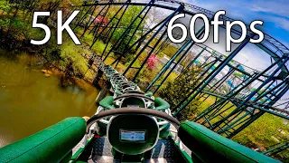 Whizzer back seat on-ride 5K POV @60fps Six Flags Great America