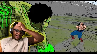Superman Vs Hulk Animation Part 3 by Zimaut Animation REACTION