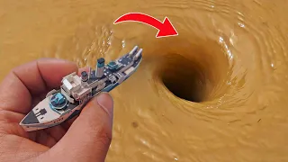 Experiment Whirlpool Hole Vs car along with many other things #diy tractor  || Mini Play.