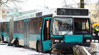 Bus Crashes, Tram Crashes, Trolleybus Crashes , compilation Part 1