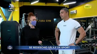 Stirile Kanal D - Se redeschid salile de sport! Ce alte relaxari vor mai fi? | Editie de pranz