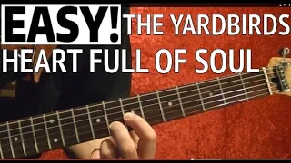 Heart Full of Soul by The Yardbirds - Guitar Lesson WITH TABS