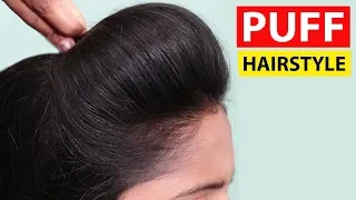 Awesome Front Puff for Thin Hair || 1 min front puff for thin hair || Easy hairstyles for long hair