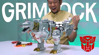 Transformers Grimlock Auto-Transforms With Voice Commands And Is Wild!