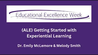 EE Week 2023 - Getting Started with Experiential Learning