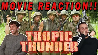 HILARIOUS!! Tropic Thunder MOVIE REACTION!! (First Time Watching)