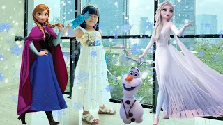 COSPLAY ELSA FROZEN DI HOTEL AVISSA SUITES