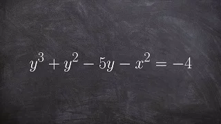 How to use implicit differentiation on an equation for dy dx
