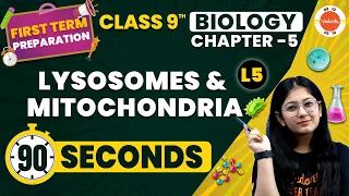 Lysosomes & Mitochondria One Shot in 90 Second | The Fundamental Unit of Life| NCERT Class 9 Biology