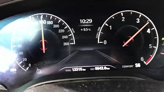 BMW 520d g30 Xdrive (2019) acceleration 100-220