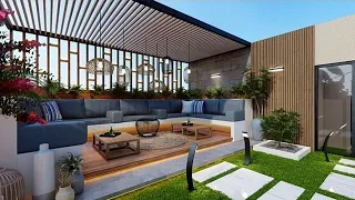 100 Modern Patio Design Ideas 2024 Backyard Garden Landscaping ideas| House Rooftop Pergola Design