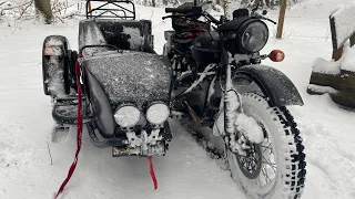 Ural Gespann Offroad im Schnee ❄️ 2 ural Sidecar