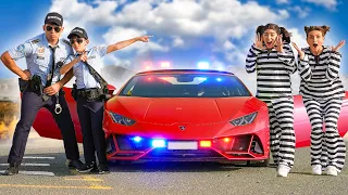 Red Lamborghini Adventure with Jason as Real Detective