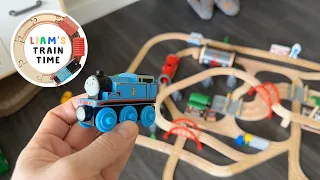 Extending Brio World 33052 Deluxe Railway Set | Wooden Train Tracks for Kids | Train Videos