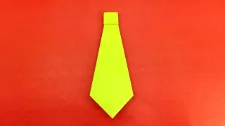 How To Make A Paper Neck-Tie | Origami Paper Tie Tutorial | Paper Crafts Tie