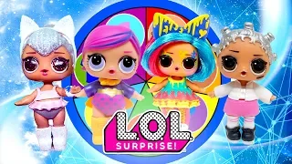 LOL Surprise Dolls Play Fun Spin the Wheel Mystery Questions Game! W/ Splatters, Kitty Queen & Beats