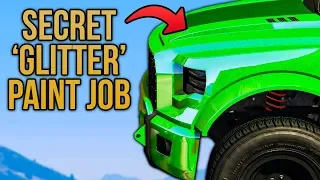 GTA Online DID YOU KNOW? - How to Get the SECRET & RARE 'Glitter' Paint Job