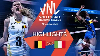🇧🇪 BEL vs. 🇮🇹 ITA - Highlights Week 1 | Women's VNL 2022
