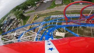 ALL AMERICAN TRIPLE LOOP 5K ONRIDE POV HIGHEST QUALITY INDIANA BEACH