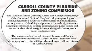 Carroll County Planning and Zoning Commission Work Session January 17, 2023