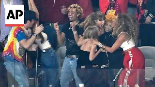 Watch Taylor Swift celebrate the Chiefs winning the Super Bowl