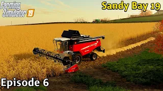 Farming Simulator 19 Timelapse - Sandy Bay 19 V1.1 Seasons Yr1 Ep 6 OUR 1ST HARVEST