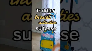 TODDLER TRAVEL ACTIVITIES! Montessori while traveling Screen-free Travel #shorts #montessoriathome