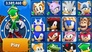 Sonic Dash Racing Game - Jet New Character Unlocked Fully Upgraded - All Boss Battle Eggman Zazz