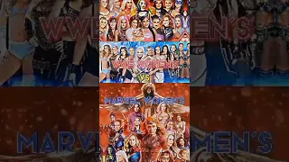 WWE women's Vs Marvel women's comparison video ❤️💥💫 #shorts