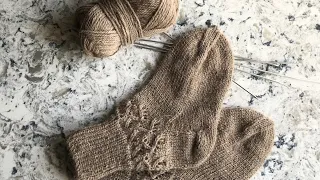 Вязаные носки из верблюжей шерсти