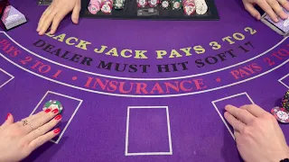 BLACKJACK DOUBLE DECK $2,000 BUY IN 2 PLAYERS