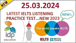 BRITISH COUNCIL IELTS LISTENING PRACTICE TEST - 25.03.2024