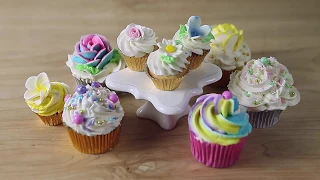 How to Make Mini Floral Cupcakes | Sneak Peak | Global Sugar Art