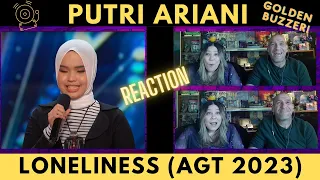 Reaction - Putri Ariani receives the GOLDEN BUZZER - AGT | Angie & Rollen