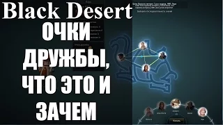 Очки дружбы и общение с НПС - Black Desert Online