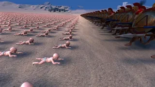 20000 BABIES vs 300 SPARTANS - Ultimate Epic Battle Simulator