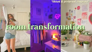 EXTREME ROOM TRANSFORMATION + TOUR 2021 !! *aesthetic/tiktok/pinterest inspired*