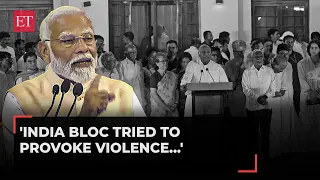 INDIA bloc questioning EVM silenced; they tried to provoke violence between June 1 and 4: PM Modi