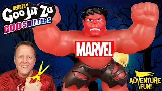 What’s Inside Marvel Heroes of Goo Jit Zu Goo Shifters Including Red Hulk AdventureFun Toy review!
