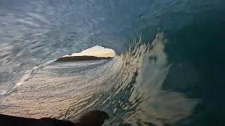 RAW POV: PULLING INTO GNARLY SLABS + SUPER DRAINING BEACHIE