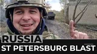 St Petersburg explosion: Russian military blogger killed