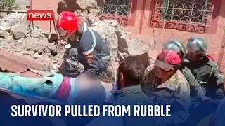 Morocco: Rescuers pull survivor from rubble after 6.8 magnitude earthquake