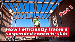 How to build a suspended concrete slab part 1