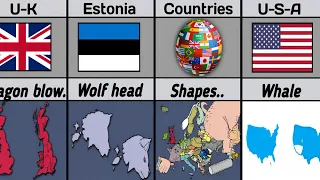 Countries Map Look Like Things and Animals|Funny Maps