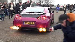 700HP Nissan GT-R R35 - Spitting Flames, Revs & Acceleration Sounds!
