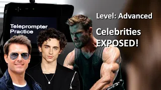 Teleprompter Practice - Advanced - Celebrities Exposed!