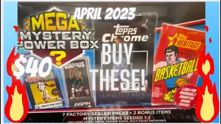 Mega Mystery Power Box Basketball 🏀 They are GOOD!!! 🔥 $500 + Packs In Them!