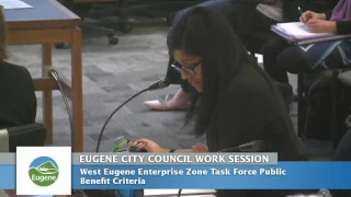 Eugene City Council Work Session: January 23, 2017