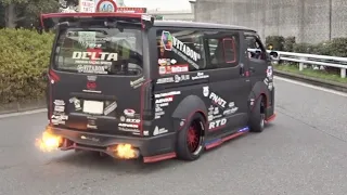 【大黒PA】国産改造車 加速サウンド／JDM acceleration sound in Japan. R35 Hiace, Z, GTR, 86, and more! #jdm #改造車