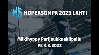 Hopeasompa 2023 Lahti I Mäkihyppy I Parijoukkuekilpailu pe 3.3.